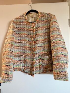 Elevated Multicolor Tweed Jacket - Women